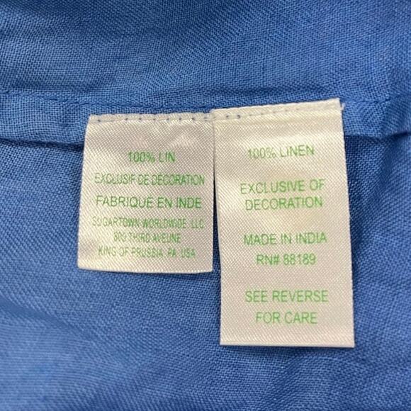 Lilly Pulitzer Breakers Row Blue Ombre Linen Tunic Top Embroidered Women's M - Picture 3 of 4